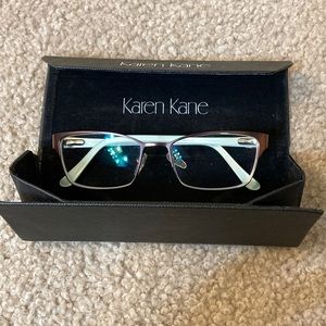 Karen Kane glasses frames and case